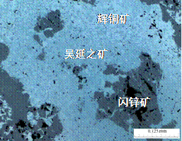 吴延之矿-辉铜矿在光学显微镜下的特征 吴延之矿-辉铜矿在光学显微镜下的特征
